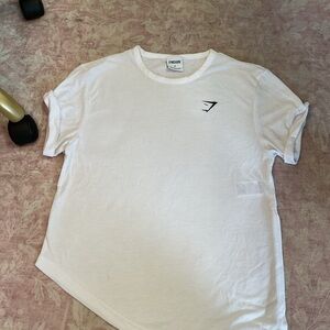 Gymshark White Short Sleeve Tee
